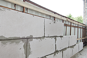 Кладка пеноблоком